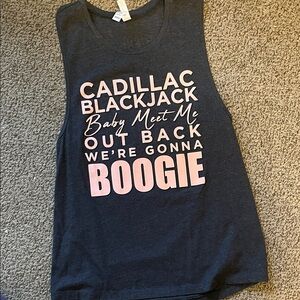 Graphic Tank Top with Fun Text